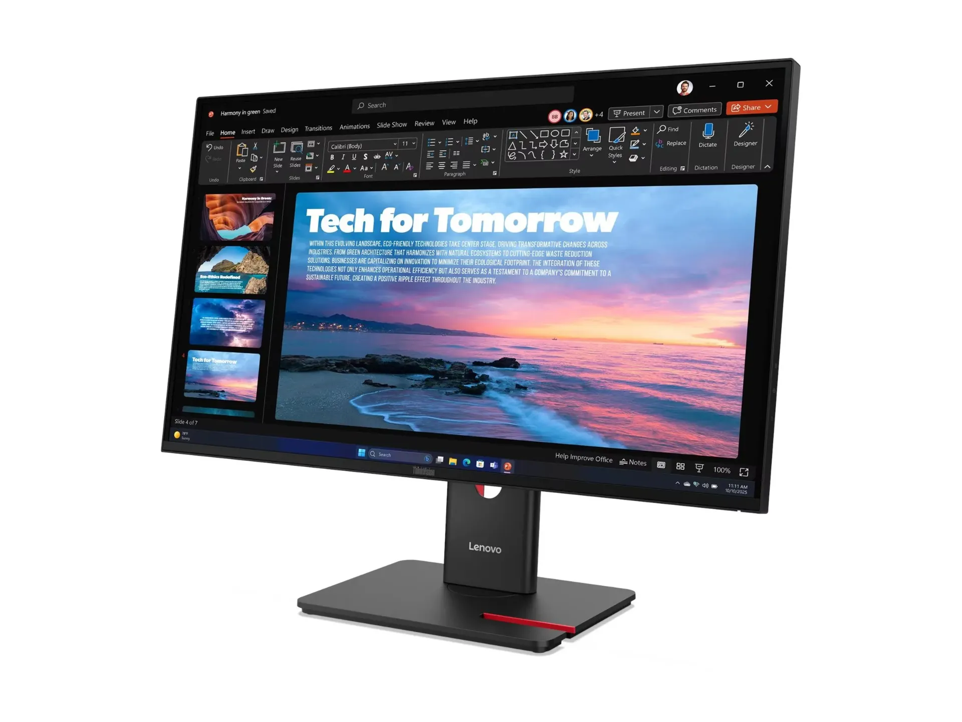 Lenovo T27QD-40 120 Hz 4 ms 2560 x 1440 350 cd/m² Black